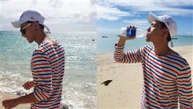 晨翔曝沖繩新寫真陽光海灘照　克服恐懼露出「那個地方」 圖/翻攝自晨翔臉書專頁