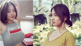 批踢踢,PTT,表特,大隻馬,短髮,Juasicko,巨乳,IG　圖／翻攝自IG