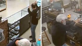 喬治亞,梅伯頓,Mableton,搶劫,槍枝店,歹徒,持槍,搶匪,反制
（圖／翻攝自YouTube）