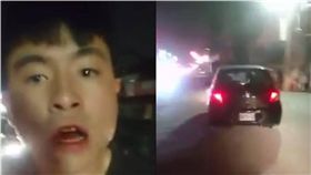 黑衣人,酒駕,爆料公社,嗆聲,警察,俗辣　圖／翻攝自爆料公社