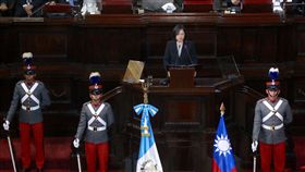 蔡總統瓜國國會發表演說（中央社）