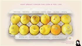 癌症,乳癌,徵兆,前兆,腫塊,凹陷,分泌物,靜脈曲張,橘皮
（圖／翻攝自Erin Smith Chieze臉書）