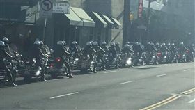 美國哈雷迎接蔡英文(圖/中央社)