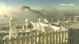 玉山今晨降下初雪！60多年來第2晚