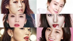 圖翻攝自韓網 金泰希 宋慧喬 申敏兒 惠利 雪炫 秀智 