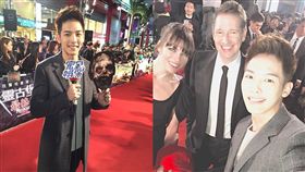 SpeXial以綸化身記者　秀流利英語專訪蜜拉喬娃維琪　圖／完全娛樂提供、翻攝自以綸臉書專頁