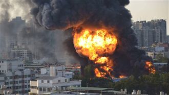 中壢輪胎廠大火　目前火勢已被控制