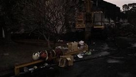 泰豐，輪胎，大火，中壢，消防員　圖／翻攝自爆料公社