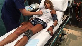 澳洲，袋鼠，人妻，攻擊（圖／翻攝自7 NEWS）