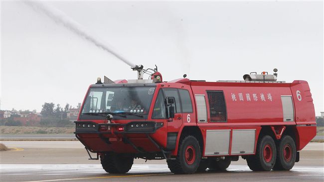 泰豐輪胎廠大火　桃機「火戰車」馳援