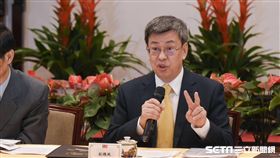 副總統陳建仁召開國民年金改革國是會議前記者會 圖／記者林敬旻攝