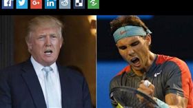 ▲川普與納達爾（圖／翻攝自網球世界）