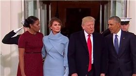 川普,歐巴馬,服裝,聖約翰聖公會教堂,禮拜,白宮,茶敘　圖／翻攝畫面