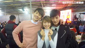 三立尾牙到處星光熠熠　 張軒睿、林明禎、古斌久違相見歡 圖／記者王建棠攝影