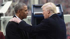 美國總統川普TRUMP就職典禮、上任、歐巴馬Obama、交接（圖／路透社／達志影像）