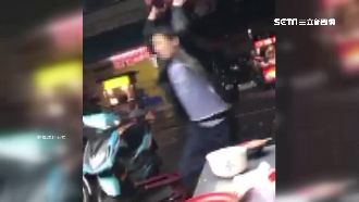 店家要打烊了　男子突暴走拿板凳砸攤
