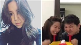 鄧紫棋和經紀人在後台玩砸派機。（圖／翻攝自鄧紫棋臉書）