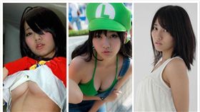 瑪利歐,馬利兄弟,路易吉, 比基尼,吊帶褲,一騎當千,G奶,正妹,PTT,表特版,香菇,柊馬榮　圖／柊馬榮推特 PTT https://goo.gl/HNZK2X