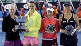 ▲圖為2015年詹詠然在澳網女雙摘銀的畫面（圖／美聯社／達志影像