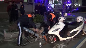 未成年騎車拒攔檢　逆向撞摔警局前