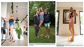 澳洲39歲女子卡羅琳（Caroline Arthur）腿長130公分／翻攝自每日郵報