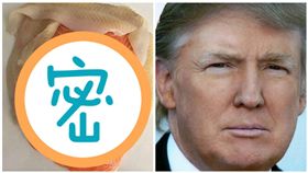 川普，生魚片（圖／翻攝自爆廢公社、川普臉書）