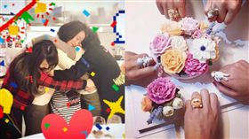 圖翻攝自賴薇如臉書 陳喬恩 七朵花