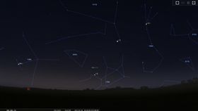 2017/1/26凌晨5:50，水星與殘月相對位置示意圖（圖／翻攝自台北市立天文館官網）