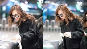 唐嫣搭地鐵（圖／翻攝自微博）