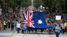 澳洲，國慶日，抗議（圖／翻攝自世紀報）