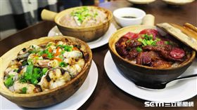  香港美食,香港,年節,過年,春節,年味,美食,年夜,煲仔飯,嚐囍,臘腸,餐廳-圖／記者施佩儀攝