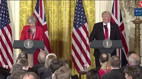 英國記者提問川普（圖／翻攝自獨立報）