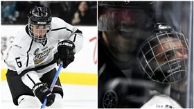 小賈斯汀（Justin Bieber）參加NHL冰上曲棍球慈善賽　圖／美聯社