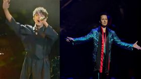 哈薩克歌手迪瑪希、「海豚音王子」維塔斯（Vitas）。圖／翻攝芒果TV、微博