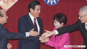 國民黨親春開工團拜，馬英九、洪秀柱、吳敦義、詹啟賢、郝龍斌 圖／記者林敬旻攝