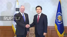 南韓代理總統黃教安,美國國防部長馬提斯,James Mattis,（圖／翻攝自YouTube）
