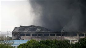 菲律賓馬尼拉南岸甲米地省大火（圖／美聯社／達志影像）