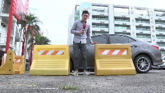 紐澤西護欄凸字　助事故車導回車道