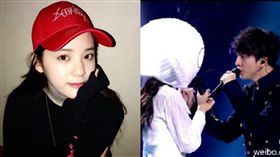 圖翻攝自微博　秒拍　歐陽娜娜　薛之謙