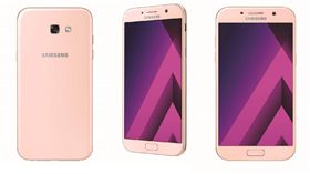 三星提供 Galaxy A 2017 LINE Samsung 粉紅色