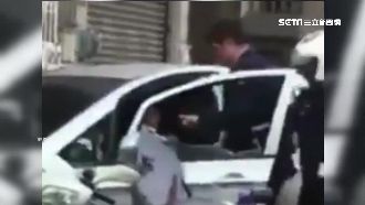 違規拒檢自鎖車內　女駕駛哭鬧還夾警