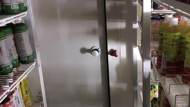 他稱被反鎖超商冰庫　資深店員秒打臉