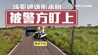 通緝犯載女友　遇警糗衝水田「插秧」