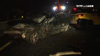 視線昏暗　國道3車連環撞釀4傷