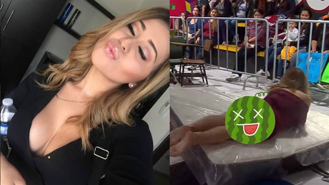爆乳女星不穿內褲　上節目一撲露下體