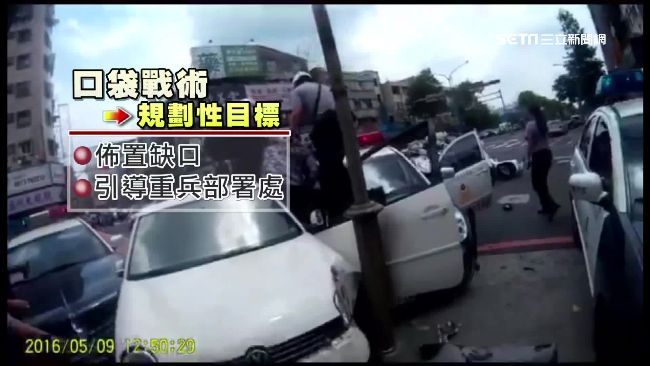 口袋戰術不傷無辜　警包抄歹徒有妙招