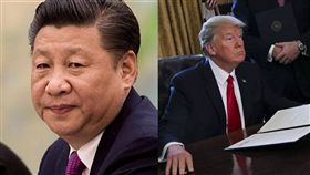 川普、習近平/（圖／美聯社／達志影像）、（圖／路透社／達志影像）
