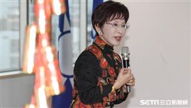 國民黨台北市黨部新春團拜，主席洪秀柱、副主席郝龍斌到場賀新春 圖／記者林敬旻攝