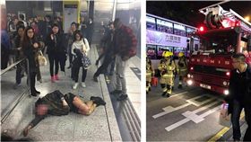 香港,地鐵,縱火,台灣旅客,燒傷　圖／翻攝自MT Mabel