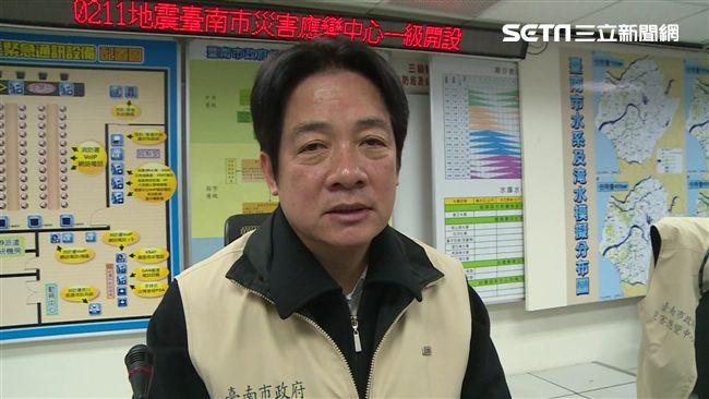 請太座載他　賴清德21分鐘抵達坐鎮